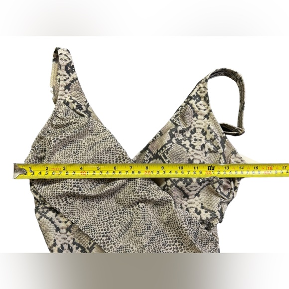 PROFILE BY GOTTEX Classics Womens safari print modest one piece swimsuit NWT - Picture 10 of 12